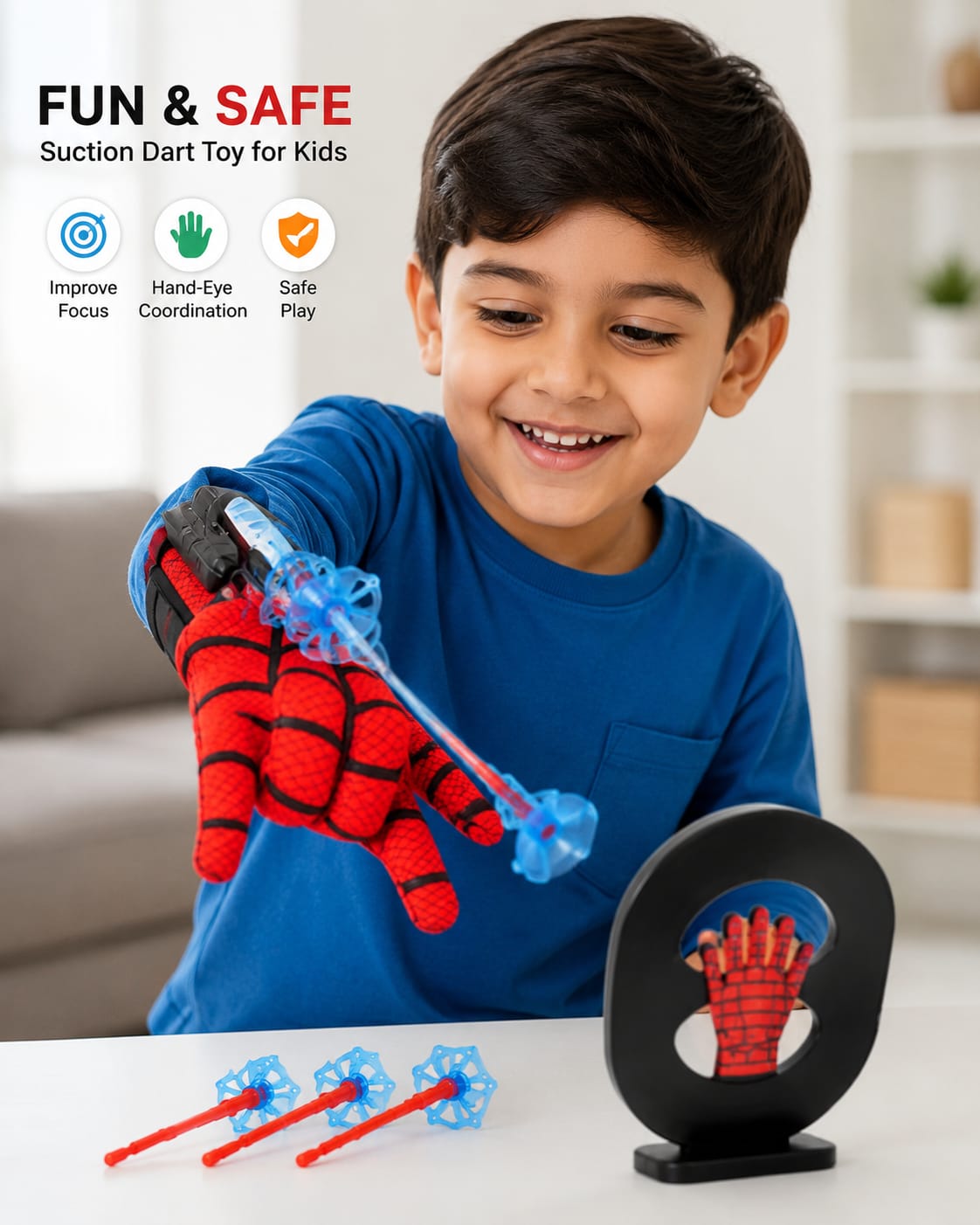 Vellivo WebStrike Spider Web Shooter Toy for Kids