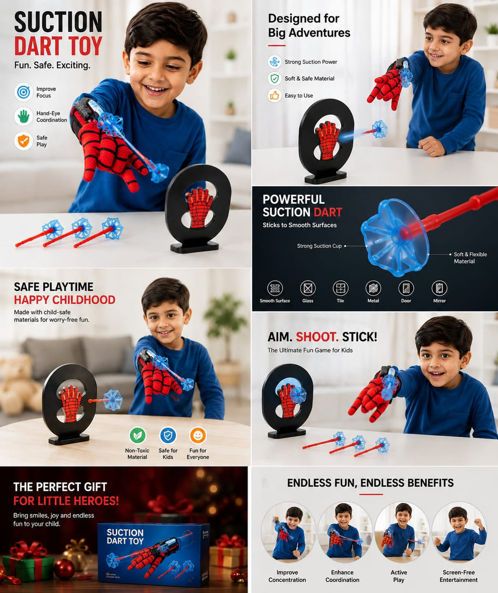 Vellivo WebStrike Spider Web Shooter Toy for Kids