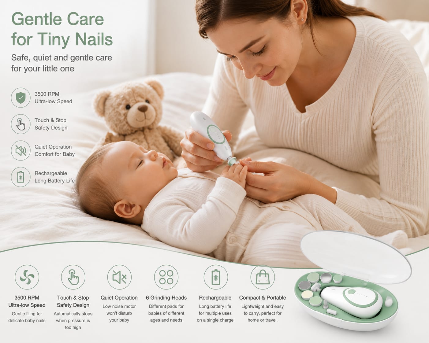 Vellivo - Gentle Baby Nail Trimmer