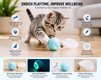 Vellivo PurrSpin  Interactive Cat Toy Ball
