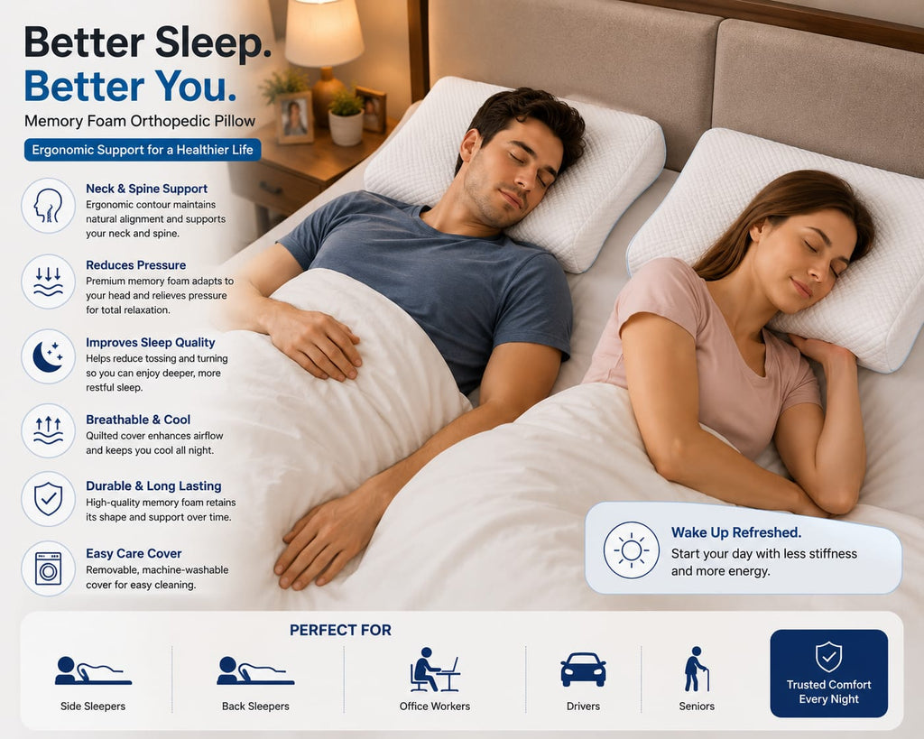 Memory Foam Orthopedic Pillow