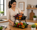 Vellivo 2-Tier Fruit Basket with Handle