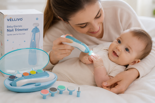 Vellivo TinyCare – Electric Baby Nail Trimmer with LED Light