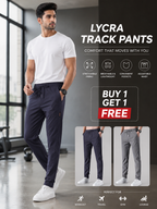 Vellivo Lycra Track Pants – Buy 1 Get 1 Free | Men's Joggers