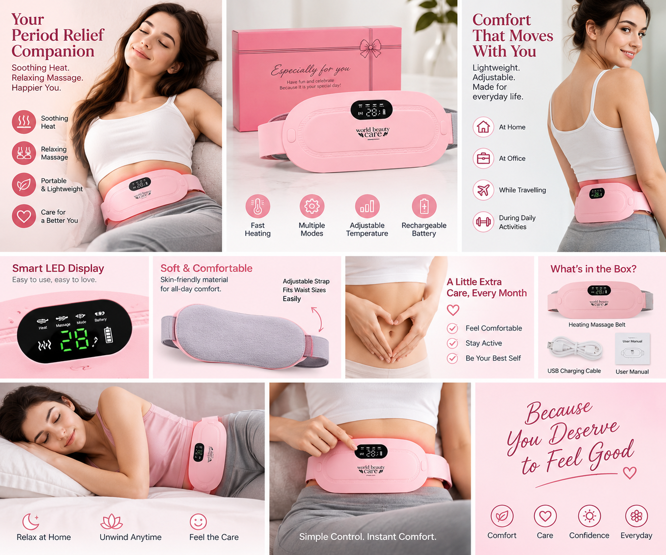 Vellivo - Period Relief Massager! Get Comfortable in Minutes