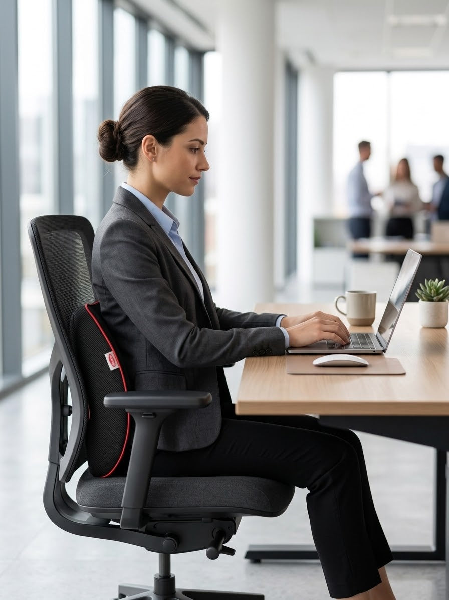 Vellivo ComfortSeat – Memory Foam Coccyx Cushion